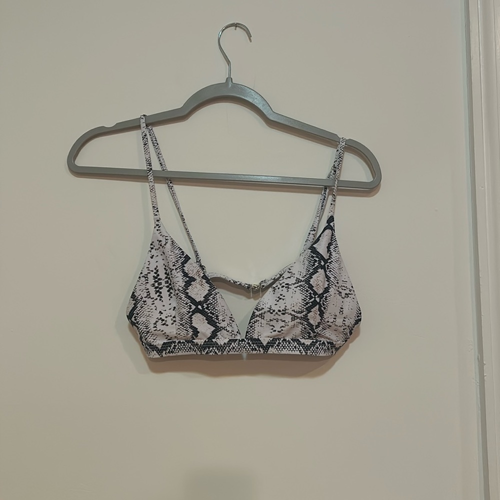 Snake skin bikini top